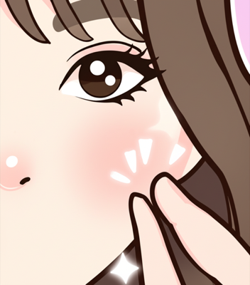 満足した表情